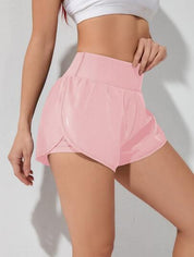 Shorts Esportivos Feminino de cintura larga / elástico - CrystalVenus