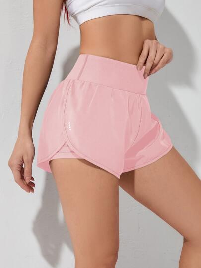 Shorts Esportivos Feminino de cintura larga / elástico - CrystalVenus