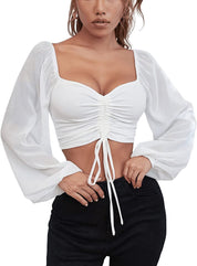 Blusa de Malha e manga longa branco