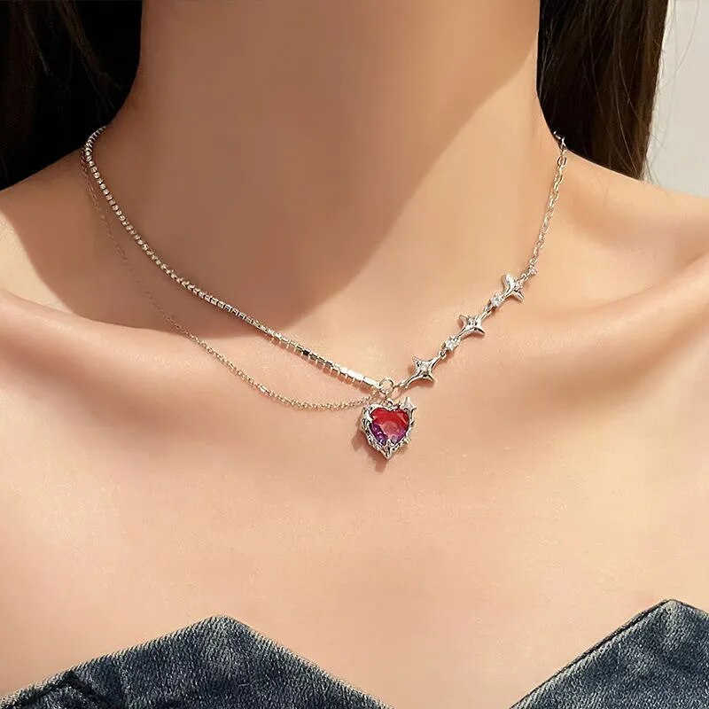 Brincos, Colares e Anéis Aesthetic Girl Feminino