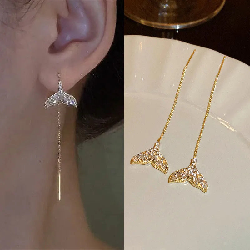 Brincos de Fio Longo Elegantes