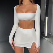 Conjunto Top com Mangas Compridas 