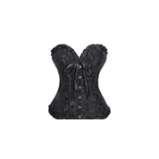 Corset Espartilho Floral Modelador de corpo preto