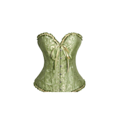 Corset Espartilho Floral Modelador de corpo verde