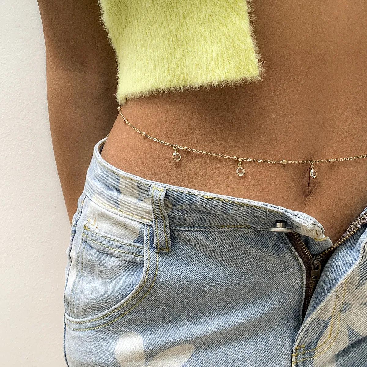 Joias de Cintura Sexy e Minimalista