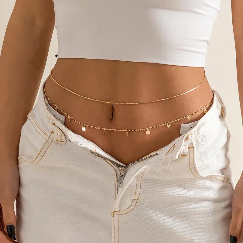 Joias de Cintura Sexy e Minimalista