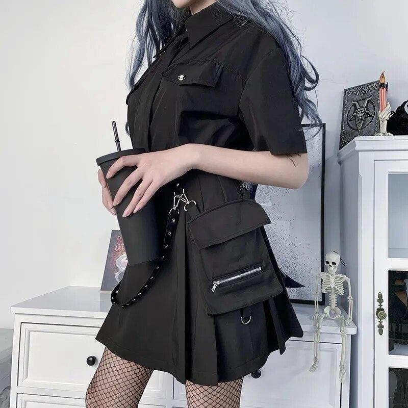 Saia Gothic Feminina preto