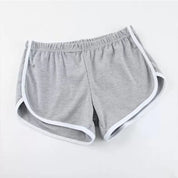 Short Casual Feminino Elástico de Verão cinza