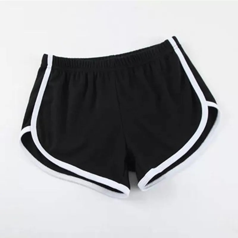 Short Casual Feminino Elástico de Verão preto