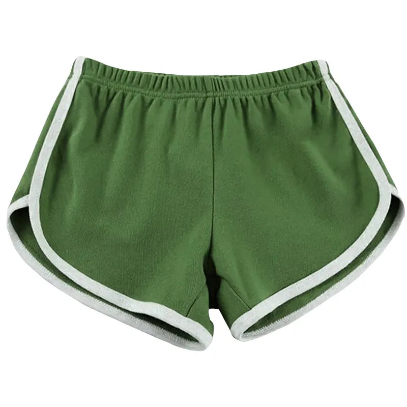 Short Casual Feminino Elástico de Verão verde