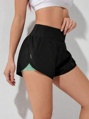 Short Esportivo Feminino de cintura larga elástico 