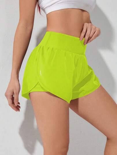 Short Esportivo Feminino de cintura larga elástico 