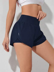 Short Esportivo Feminino de cintura larga elástico 