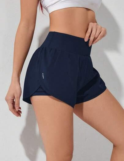 Short Esportivo Feminino de cintura larga elástico 