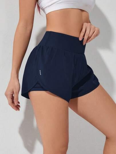 Short Esportivo Feminino de cintura larga elástico 
