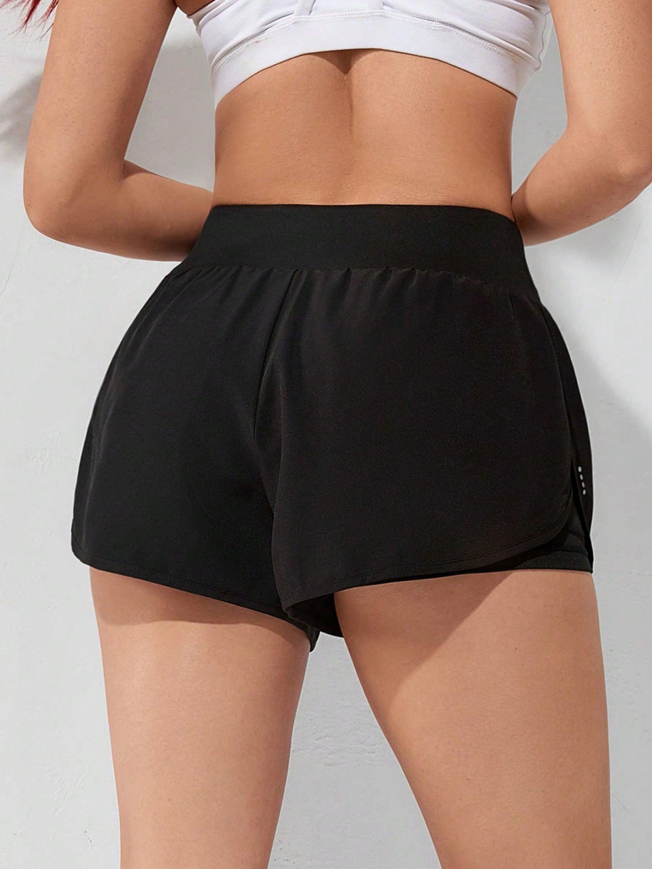 Short Esportivo Feminino de cintura larga elástico 