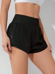 Short Esportivo Feminino de cintura larga elástico 