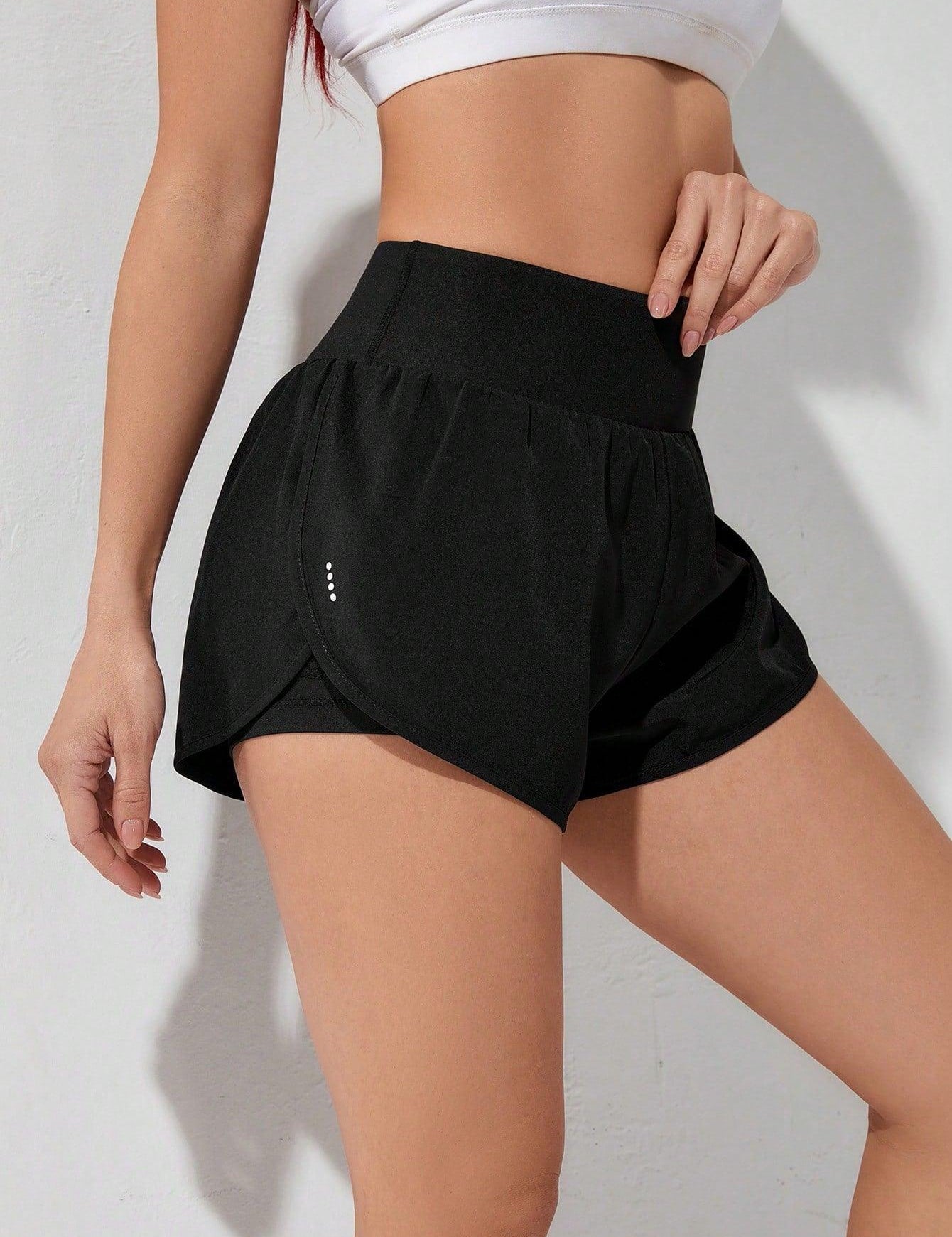 Shorts Esportivos Feminino de cintura larga elástico