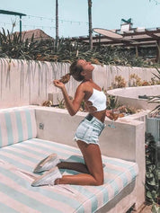 Top Bodycon Feminino sem costas branco