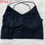 Top Sexy Feminino construído em sutiã azul