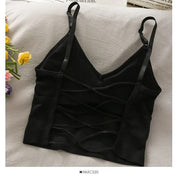 Top Sexy Feminino construído em sutiã preto