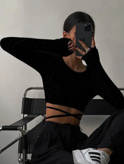 Top Sexy sem costas feminino