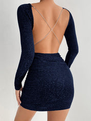 Vestido Bodycon Franzido Feminino De Festa Sem Alças