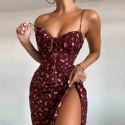 Vestido Curto Floral Feminino 
