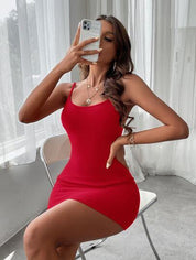 Vestido Sexy Privê Simples vermelho