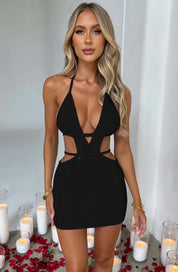 Vestido Verão de Malha Feminino preto