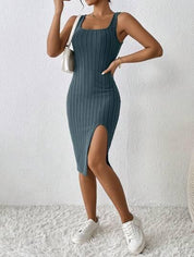 Vestido de Verão Com Fenda