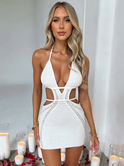 Vestido Verão Malha Feminino branco